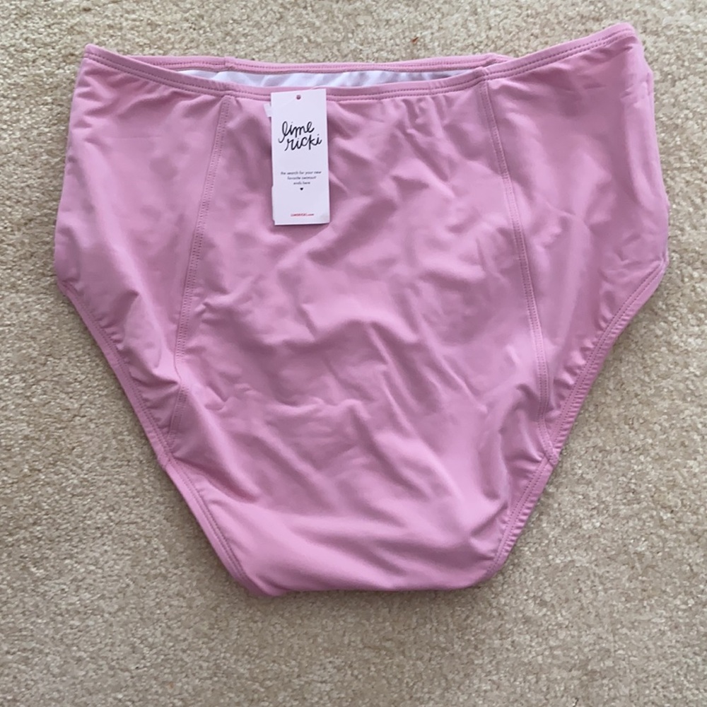 Lime Ricki High Waist Swim Bottom - Picture 3 of 6